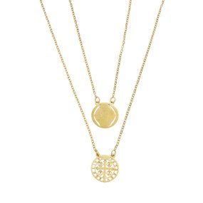 Escapulário de São Bento com Medalha Vazada em Inox - Dourado