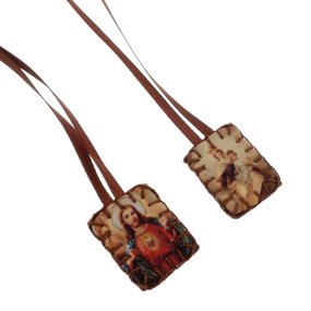 Escapulário de Nossa Senhora do Carmo em Tecido - Infantil