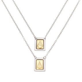 Escapulário Nossa Senhora Aparecida com Imagem Dourada