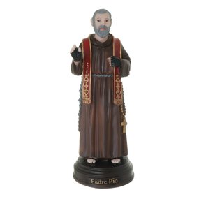 Imagem de Padre Pio em Resina - 20cm