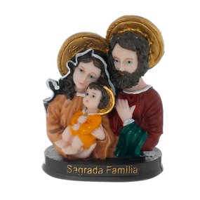 Busto da Sagrada Família em Resina - 11cm