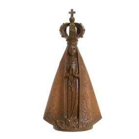 Imagem de Nossa Senhora Aparecida madeira em resina - 17cm