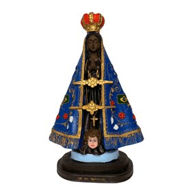 Imagem de Nossa Senhora Aparecida em Resina Colorida - 36cm