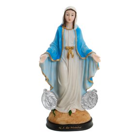 Imagem de Nossa Senhora Das Graças com Medalha em Resina - 30cm