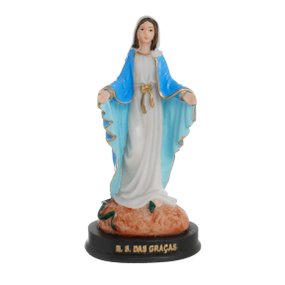 Imagem de Nossa Senhora Das Graças em Resina - 13,5cm