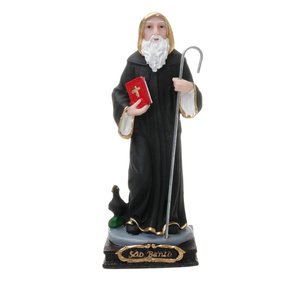 Imagem de São Bento em Resina - 14,5cm