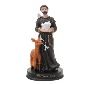 Imagem de São Francisco em resina - 15cm