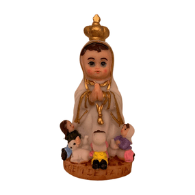 Imagem Nossa Senhora de Fátima Infantil em Resina - 8cm