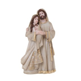 Imagem Sagrada Família Barroca em Resina 14cm