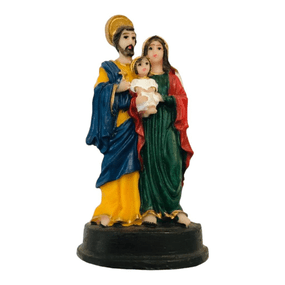 Imagem Sagrada Família em Resina - 9cm