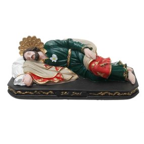 Imagem São José Dormindo em Resina - 12cm