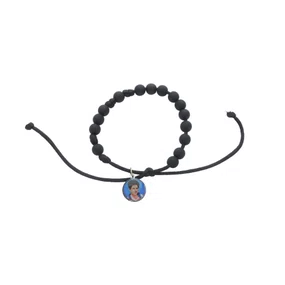 Kit Dezena de Pulso São Carlo Acutis Regulável - Preta 3un