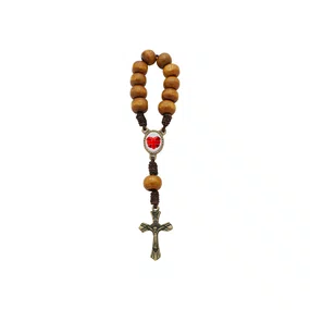 Kit Dezena Dizimista Madeira Marrom Clara 8mm 6un