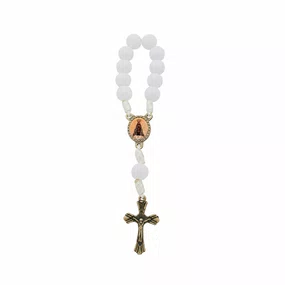 Kit Dezena NS Aparecida Pérola Branca 8mm 6un