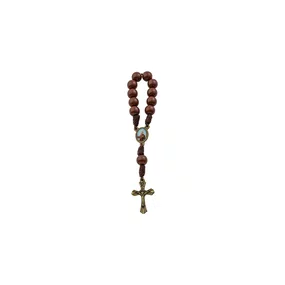 Kit Dezena São Francisco Pérola Marrom 8mm 6un
