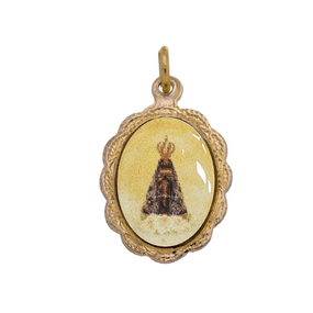 Medalha de Nossa Senhora Aparecida em Metal Dourado - 50Un