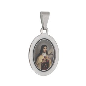 Medalha Santa Teresinha em Inox - 3un