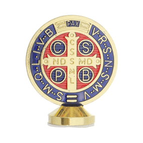 Pedestal da Medalha de São Bento para Carro com Fita Adesiva