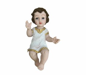 Menino Jesus com Manto Branco - 19cm