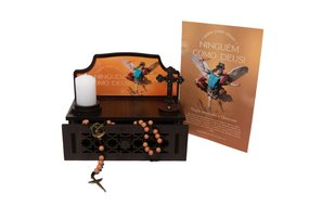 Oratório de São Miguel Arcanjo em MDF - Ninguém Como Deus