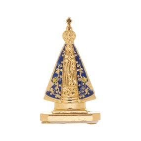 Pedestal para Carro de Nossa Senhora Aparecida em Metal Dourado - 4,5cm