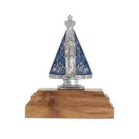 Pedestal Decorativo de Nossa Senhora Aparecida - Dourado - Lirio