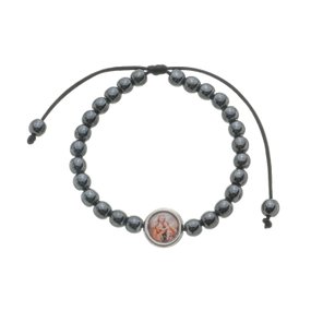 Pulseira de São José com Cordão Regulável - Hematita