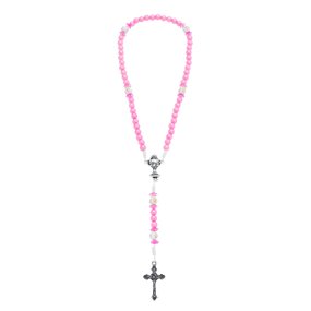 Terço Cálice Pérola - Rosa 6mm