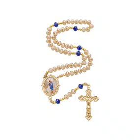 Terço Cristal Luxo Nossa Senhora da Conceição