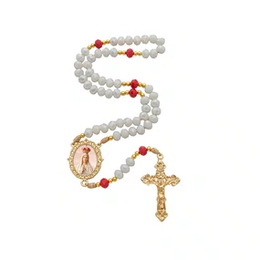 Terço Cristal Luxo Nossa Senhora de Fátima