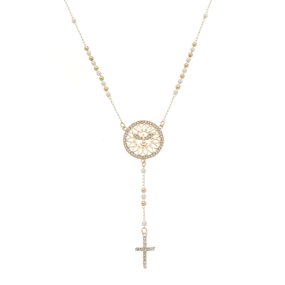 Terço de Pescoço Folheado Divino Espírito Santo