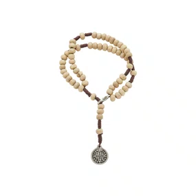 Terço de Pulso São Bento Marfim - 2Un