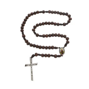 Terço de São Francisco de Assis em Madeira - Marrom Escuro