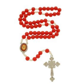 Terço Divino Espírito Santo - Vermelho 8mm