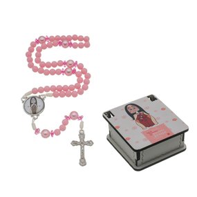 Terço Infantil de Santa Teresinha com Porta Terço