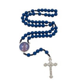 Terço Nossa Senhora Aparecida - Azul 8mm