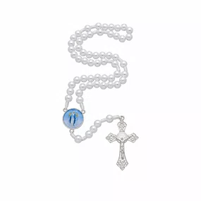 Terço Nossa Senhora Das Graças Pérola 8mm