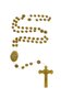 Lembrança primeira eucaristia cálice com terço - Bronze