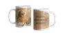 Caneca de São Francisco de Assis - "Senhor Dai-Me Força" - Porcelana