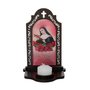 Capela com Porta-Vela de Santa Rita de Cássia Resinada em MDF - 16,3cm