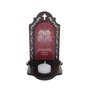 Capela com Porta-Vela dos Sagrados Corações de Jesus e Maria Resinada em MDF - 16,3cm