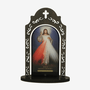 Capela de Jesus Misericordioso em MDF e Detalhes Vazados - 16cm