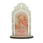 Capela do Santo Anjo da Guarda em MDF e Detalhes Vazados - Rosa - 16cm