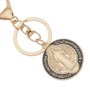 Chaveiro da Medalha de São Bento com Mosquete - Dourado