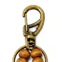 Chaveiro Dezena Aberta Madeira Nossa Senhora Das Graças Marrom Clara 8mm