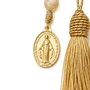 Chaveiro Dezena Aberta Pérola Mesclada Nossa Senhora Das Graças Bege 10mm