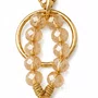 Chaveiro Dezena Cristal Dourado Nossa Senhora Aparecida Doce de Leite