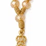 Chaveiro Dezena Cristal Dourado Nossa Senhora Aparecida Doce de Leite