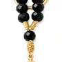 Chaveiro Dezena Cristal Dourado Nossa Senhora Aparecida Preto