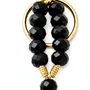 Chaveiro Dezena Cristal Dourado Nossa Senhora Aparecida Preto